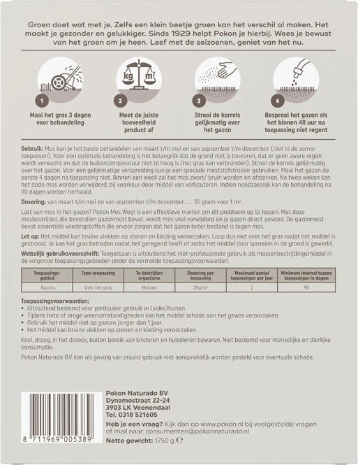 Pokon Mosbestrijding 1,75 Kg - Afbeelding 2