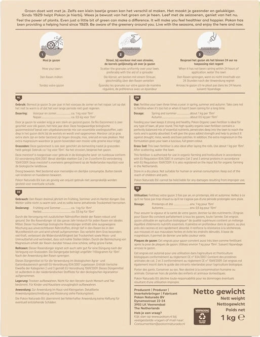 Pokon Bio Gazonmest 15 M² - Afbeelding 2