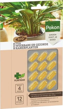 Pokon Bio Kuur Voor Weerbare En Gezonde Kamerplanten Capsules 12 Stuks