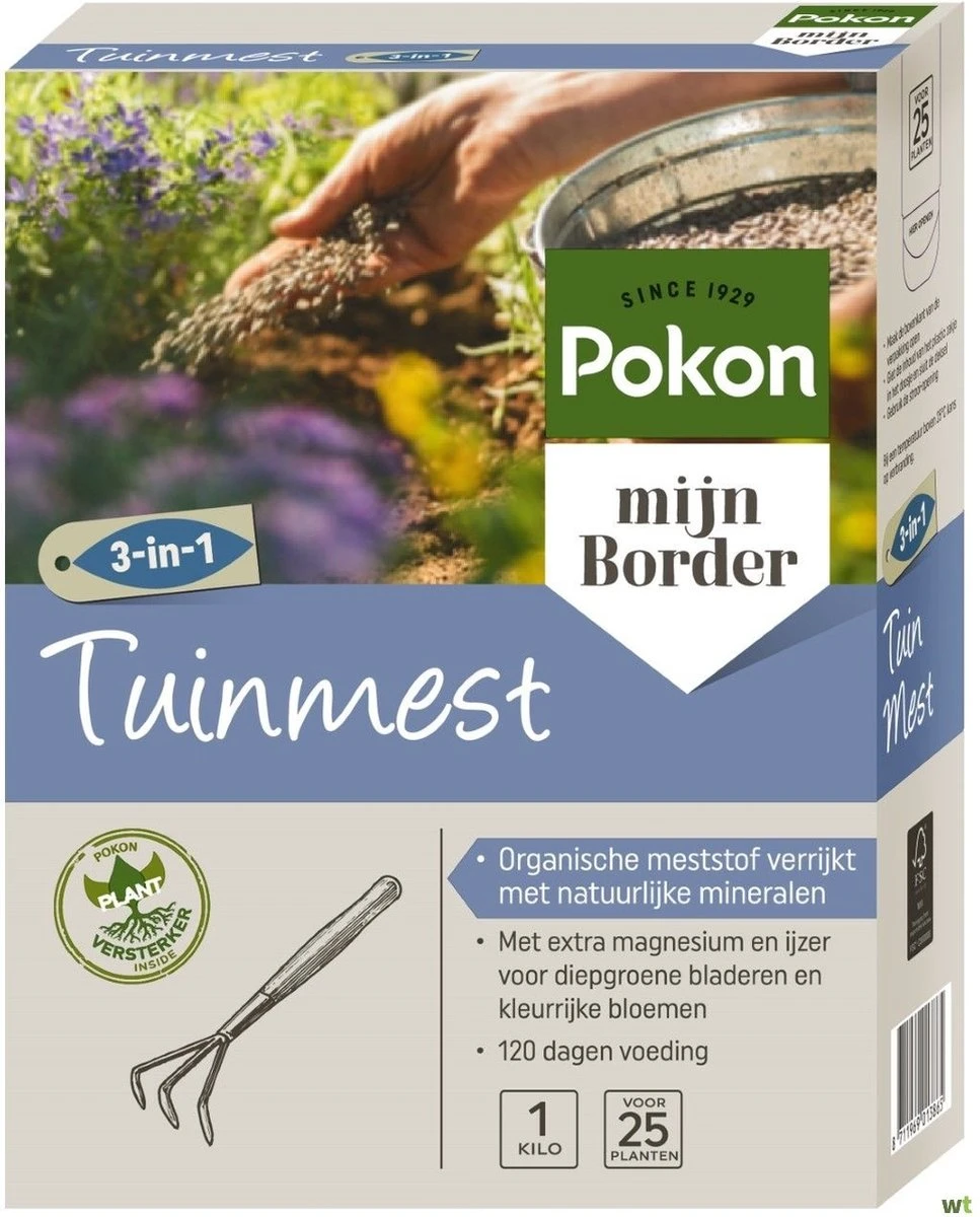 Pokon Tuinmest - 1kg - Meststof - 3-in-1 Werking - Afbeelding 5