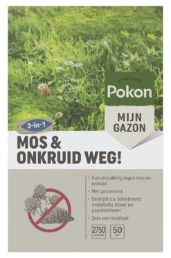 Pokon Mos En Onkruid Weg! 3-in-1 Voor 50m²